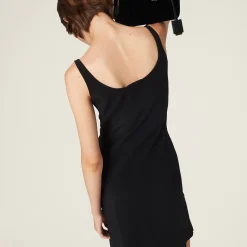 Black Cady Dress | Miu Miu