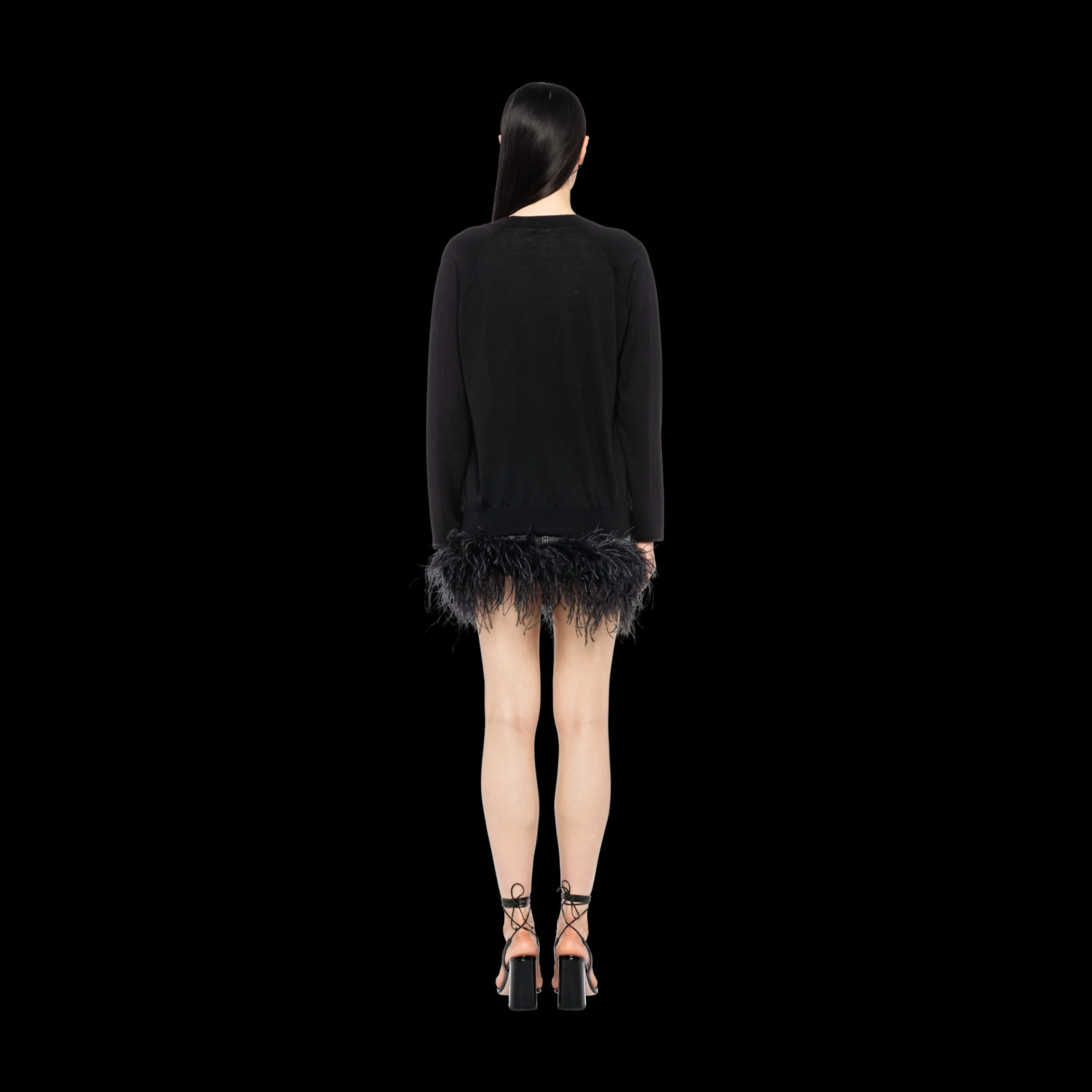 Black Cashmere And Silk Cardigan | Miu Miu