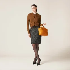 Black Chevron Skirt | Miu Miu