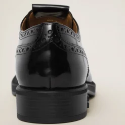 Black Church's X Miu Miu Brushed Leather Oxford Brogue Shoes | Miu Miu