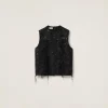 Black Cloquet Top | Miu Miu