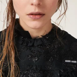 Black Cloquet Top | Miu Miu