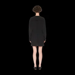 Black Crepe De Chine Mini-dress | Miu Miu