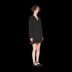 Black Crepe De Chine Mini-dress | Miu Miu