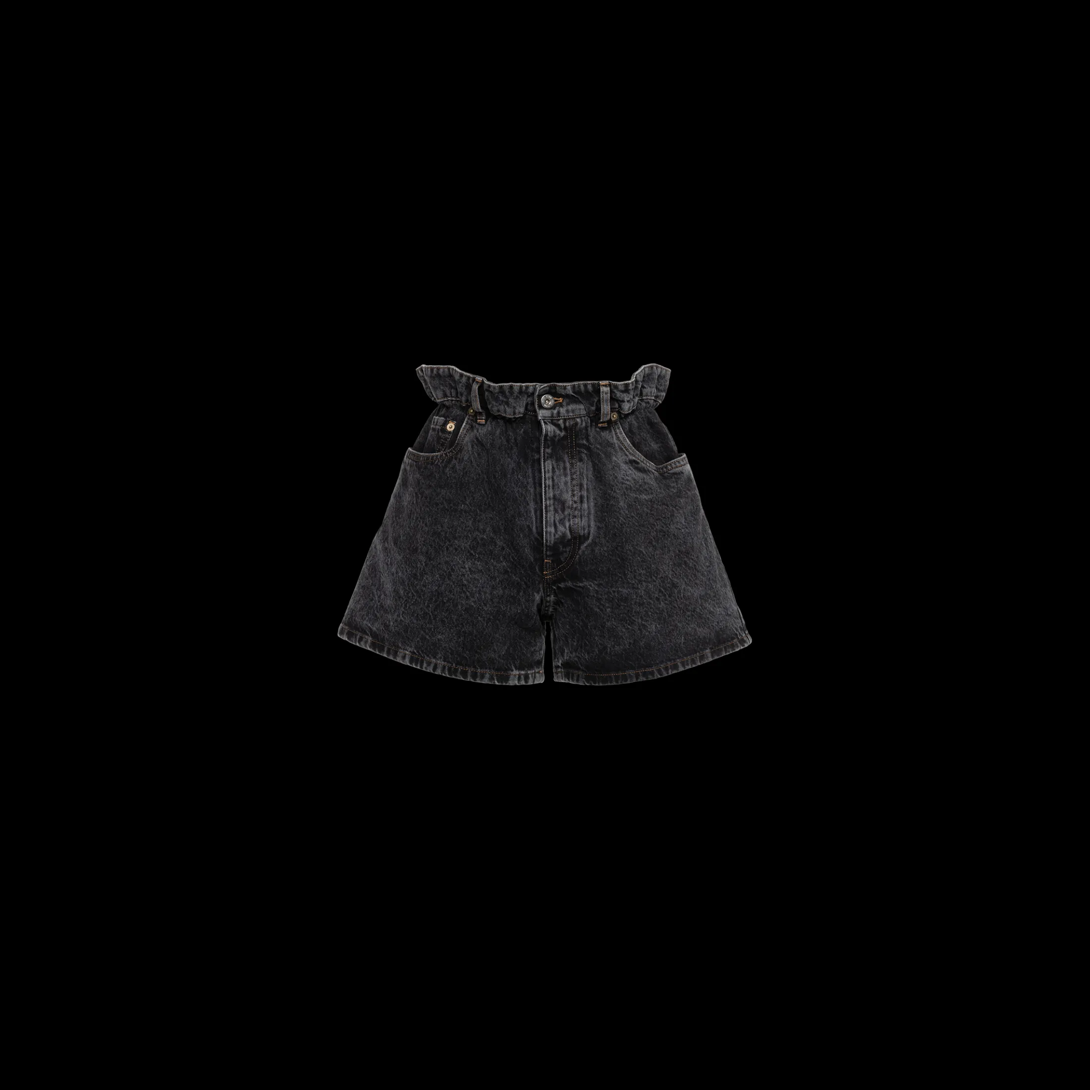 Black Denim Shorts | Miu Miu