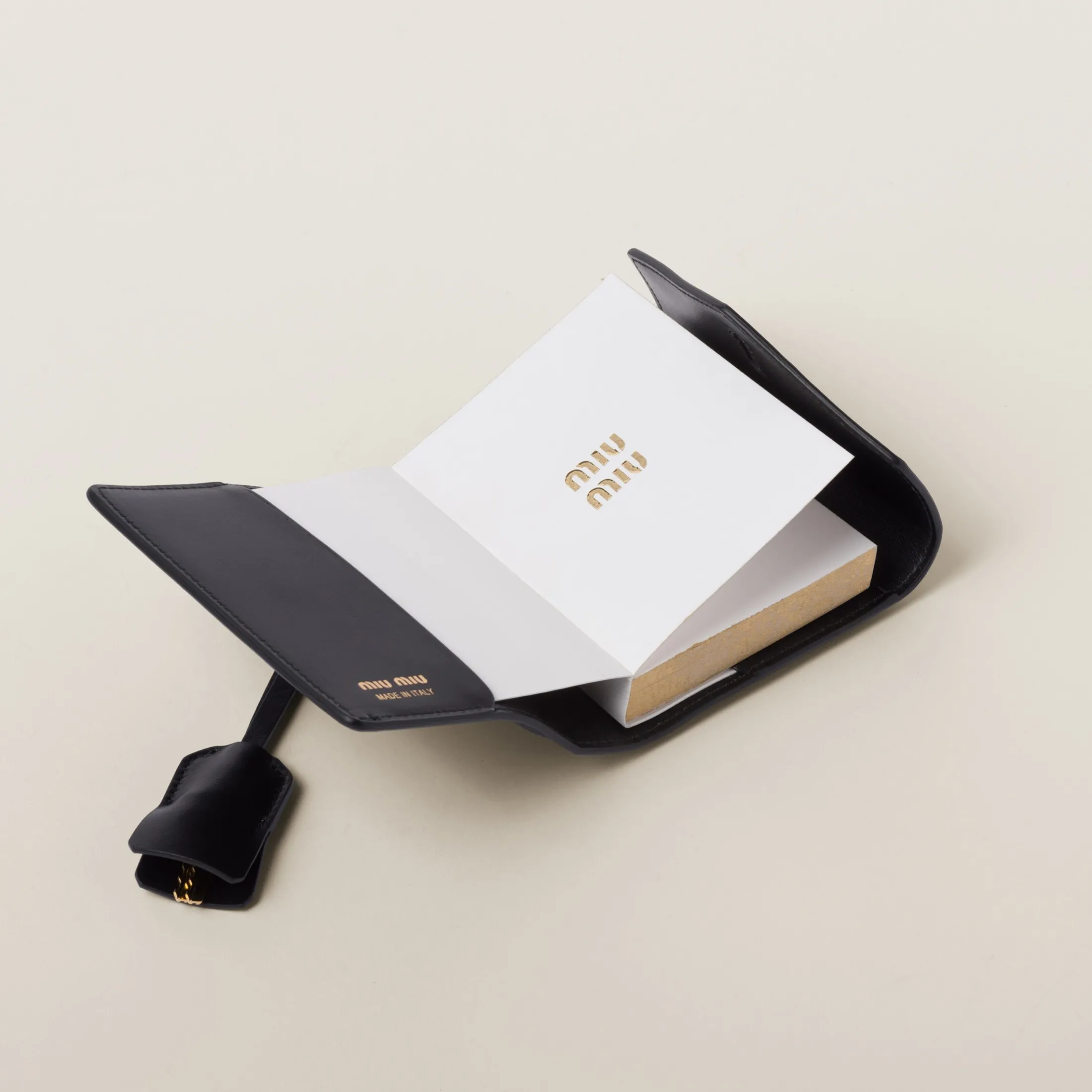 Black Diary With Leather Case | Miu Miu