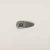 Black Duchesse Hair Clip | Miu Miu