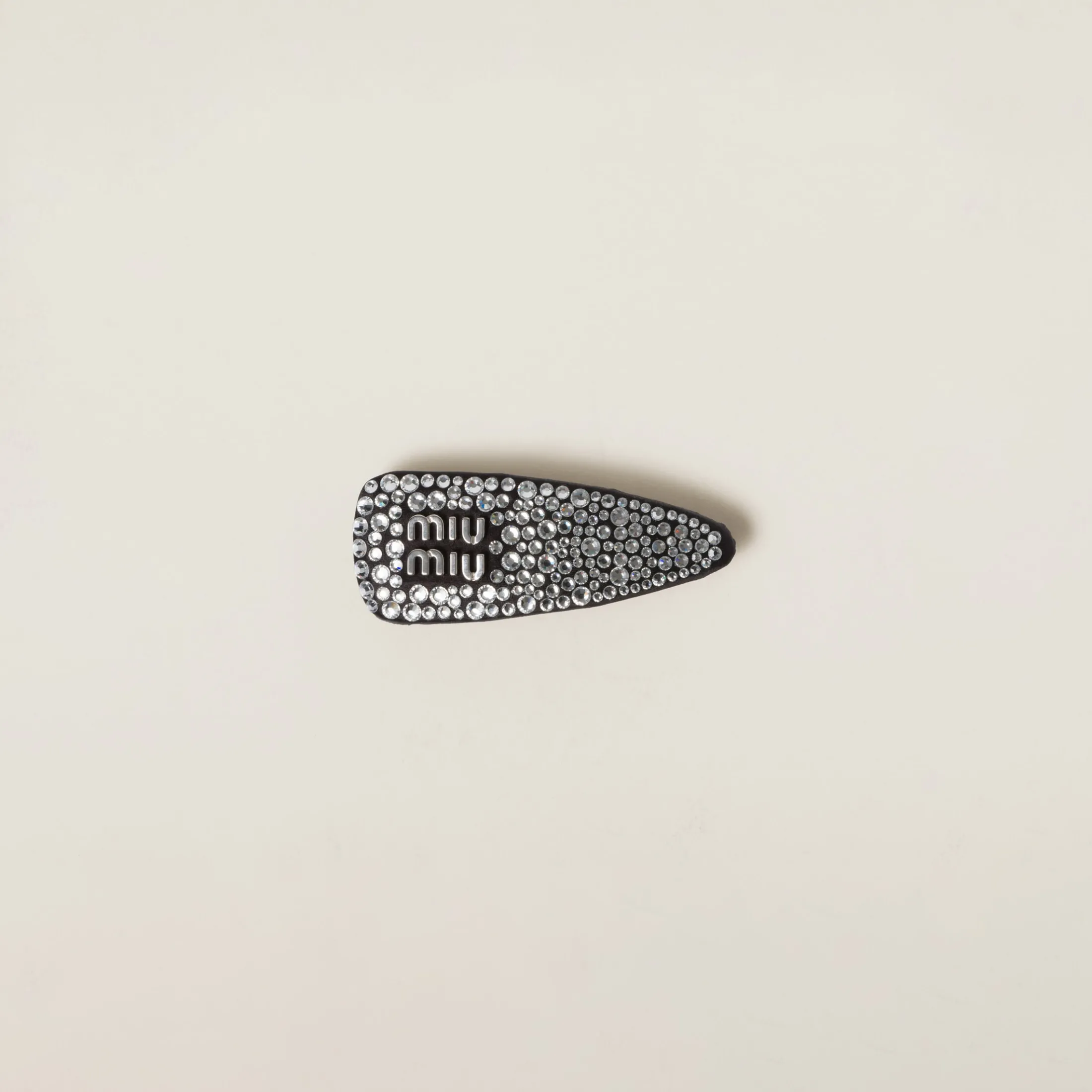 Black Duchesse Hair Clip | Miu Miu