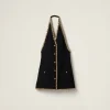 Black Embroidered Tweed Mini-dress | Miu Miu