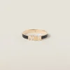 Black Enameled Metal Bracelet | Miu Miu