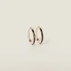 Black Enameled Metal Earrings | Miu Miu