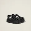 Black Eva Platform Cage Sandals | Miu Miu