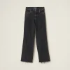 Black Five-pocket Black Denim Jeans | Miu Miu