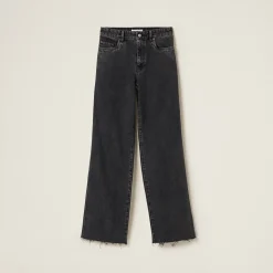 Black Five-pocket Black Denim Jeans | Miu Miu