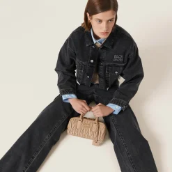 Black Five-pocket Black Denim Jeans | Miu Miu