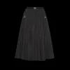 Black Full Technical Silk Skirt | Miu Miu