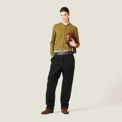 Black Gabardine Pants | Miu Miu