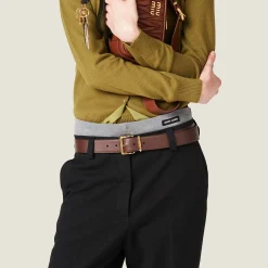 Black Gabardine Pants | Miu Miu