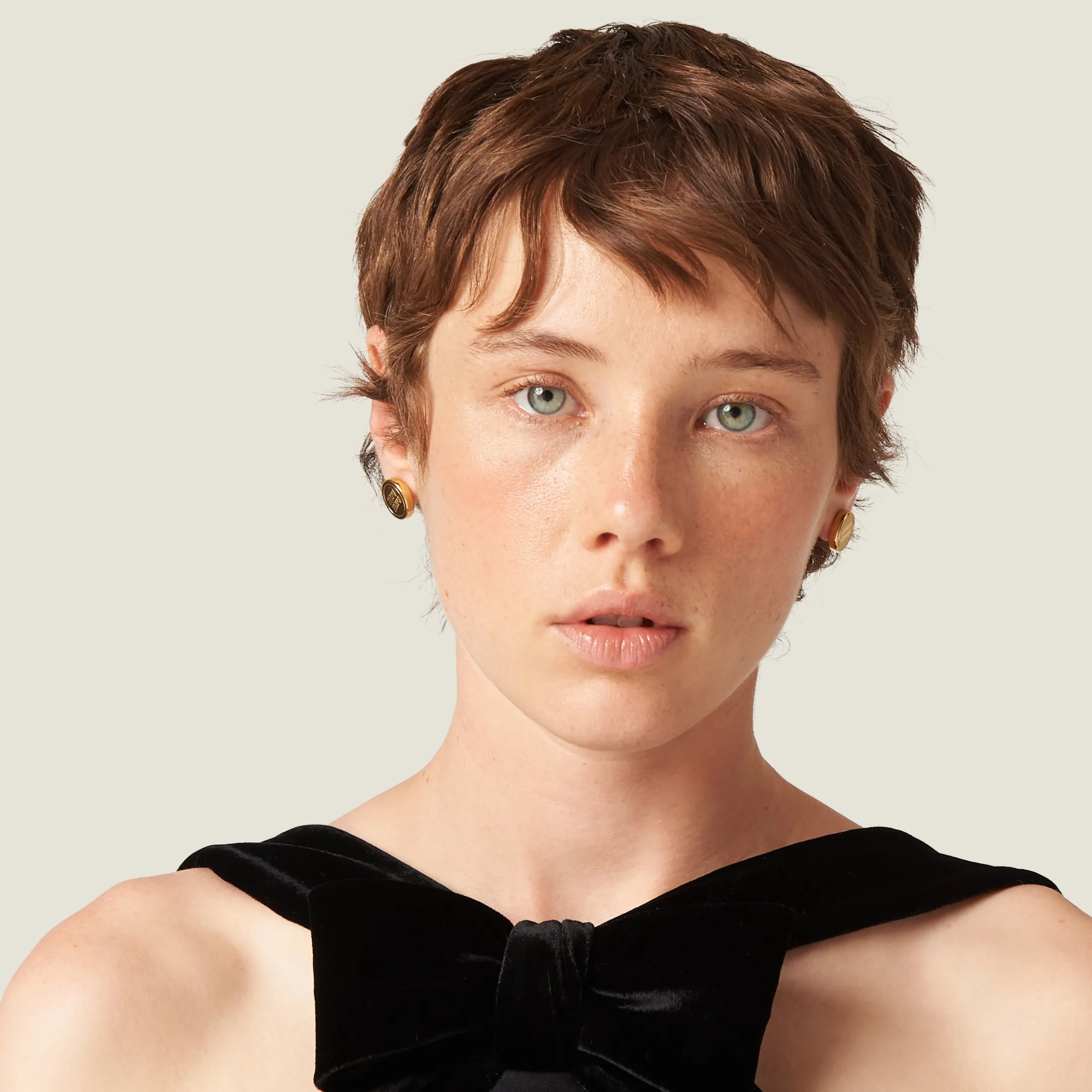 Black Grain De Poudre Mini-dress | Miu Miu