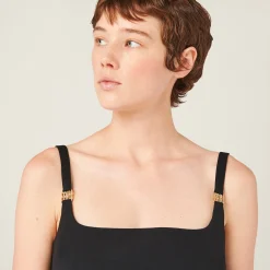 Black Grain De Poudre Mini-dress | Miu Miu