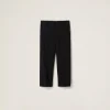 Black Grain De Poudre Pants | Miu Miu