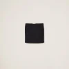 Black Grain De Poudre Skirt | Miu Miu