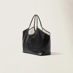 Black Ivy  Leather Bag | Miu Miu