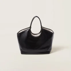 Black Ivy Leather Bag | Miu Miu