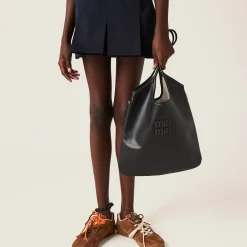 Black Ivy Leather Bag | Miu Miu