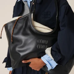 Black Ivy Leather Bag | Miu Miu