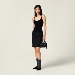 Black Knit Tank Top | Miu Miu