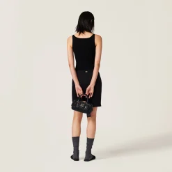 Black Knit Tank Top | Miu Miu