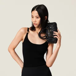 Black Knit Tank Top | Miu Miu