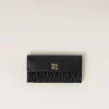 Black Large Matelassé Nappa Leather Wallet | Miu Miu