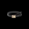 Black Leather Belt | Miu Miu
