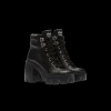Black Leather Booties | Miu Miu