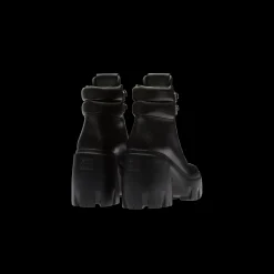 Black Leather Booties | Miu Miu