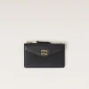 Black Leather Card Holder | Miu Miu