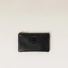 Black Leather Envelope Pouch | Miu Miu
