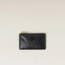 Black Leather Envelope Wallet | Miu Miu