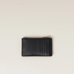 Black Leather Envelope Wallet | Miu Miu