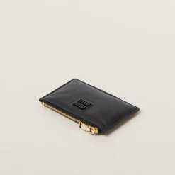 Black Leather Envelope Wallet | Miu Miu