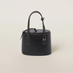 Black Leather Handbag | Miu Miu