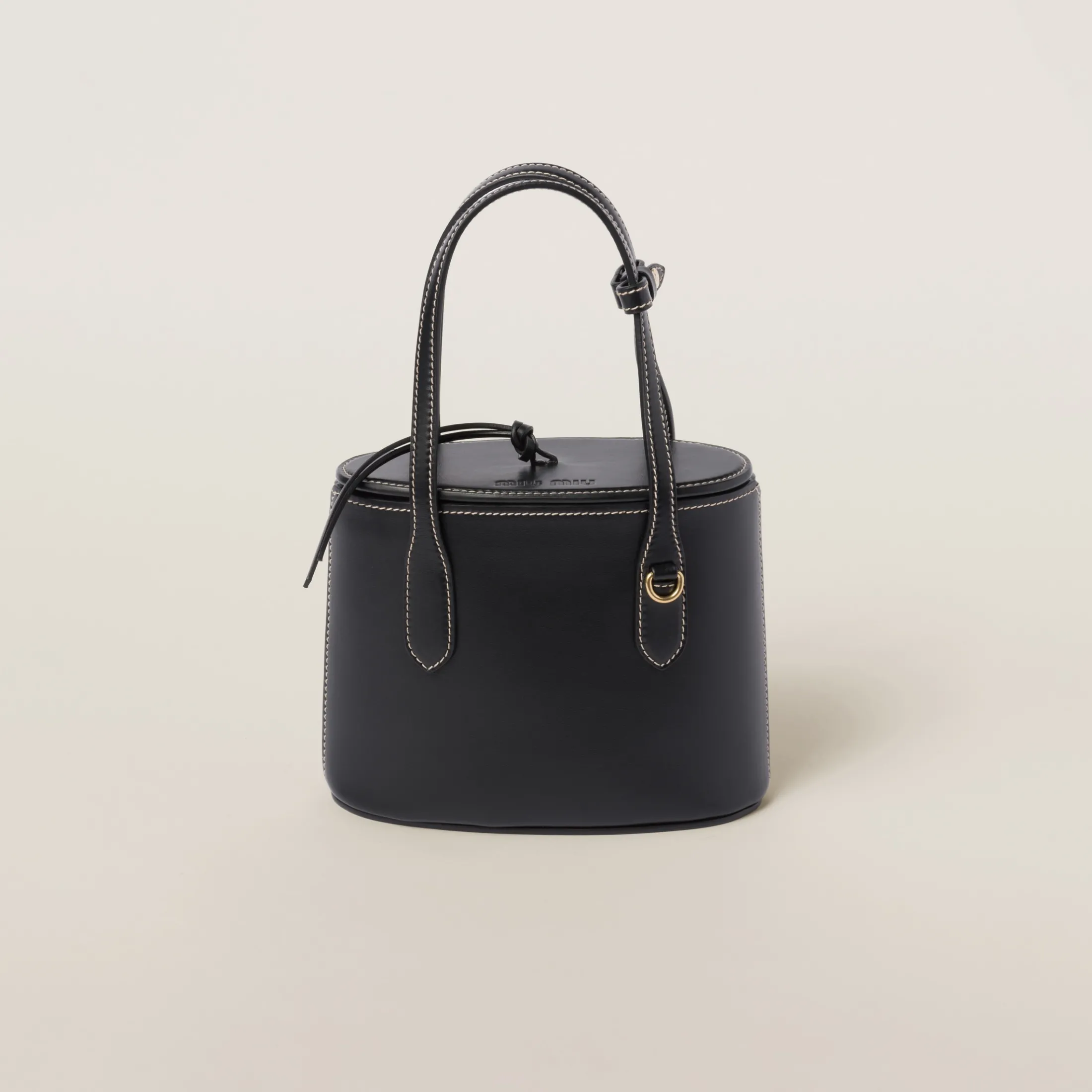 Black Leather Handbag | Miu Miu