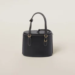 Black Leather Handbag | Miu Miu