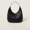 Black Leather Hobo Bag | Miu Miu