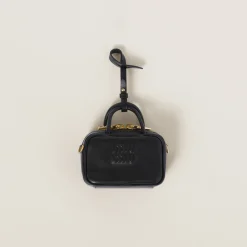Black Leather Micro Bag | Miu Miu