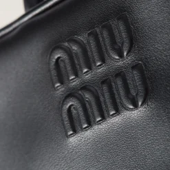 Black Leather Micro Bag | Miu Miu