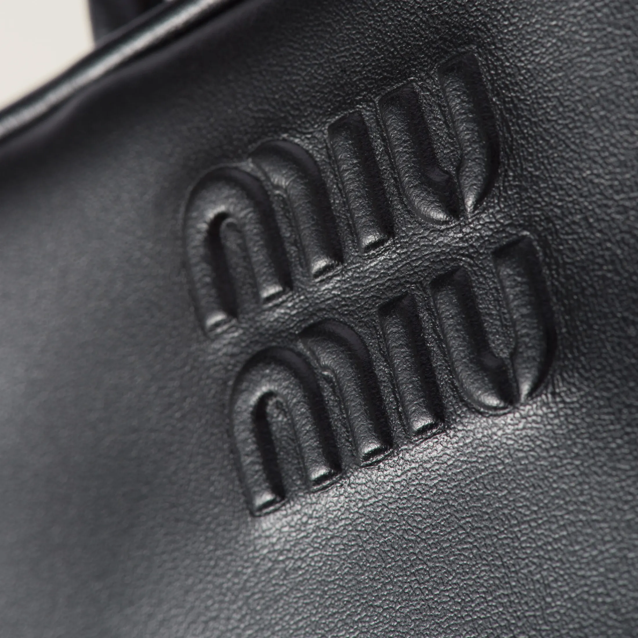 Black Leather Micro Bag | Miu Miu