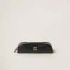 Black Leather Pencil Case | Miu Miu